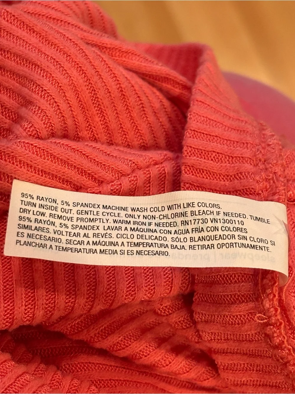 5/$25 Auden Ribbed V-Neck Crop Top & Lounge Shorts Set - Coral Pink